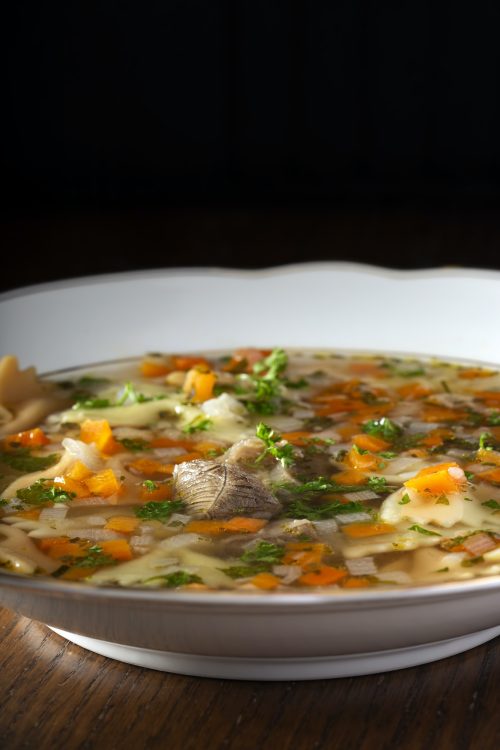 Beef soup with vegetables